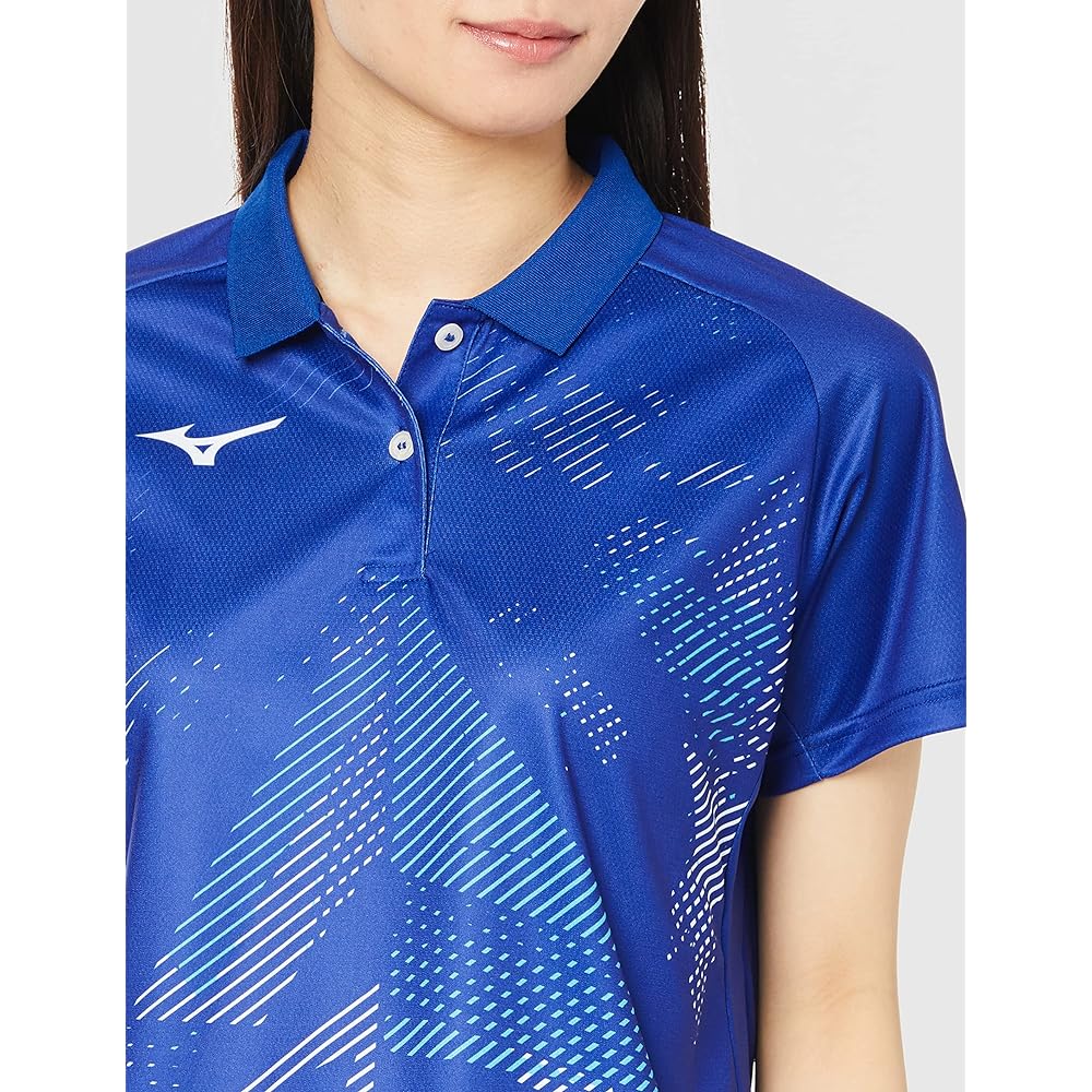 [Mizuno] Tennis Wear Game Shirt Sweat Absorbent Quick Drying Dynamotion Fit 62JA2205 Women's