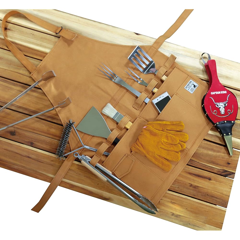 CAPTAIN STAG Outdoor Camping Barbecue Field Apron
