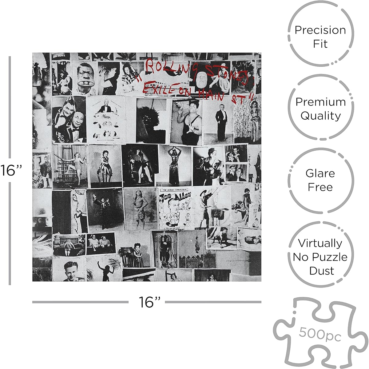RockSaws Rolling Stones Jigsaw Puzzle (Exile on Main Street)