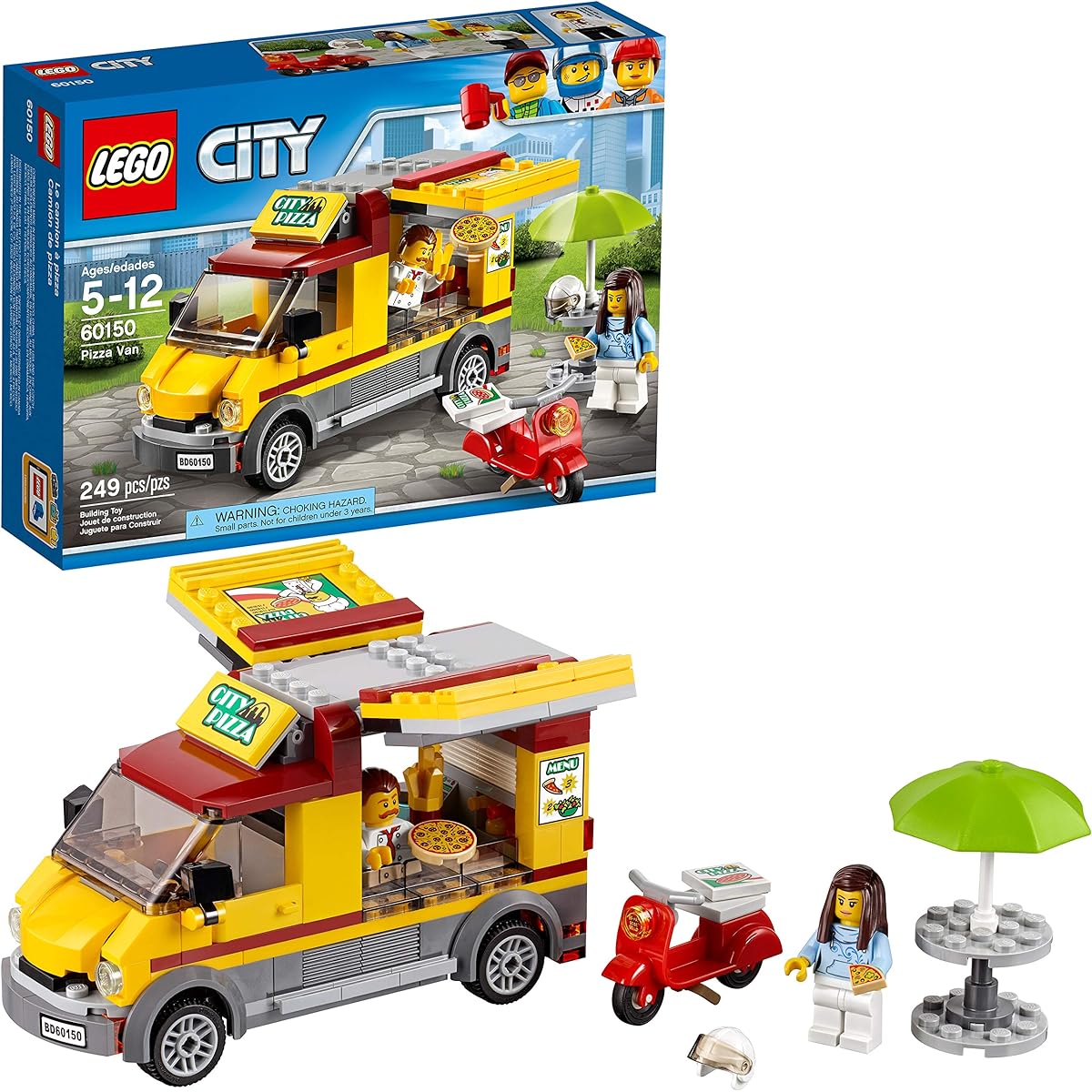 LEGO City Great Vehicles Pizza Van 60150 Building Kit