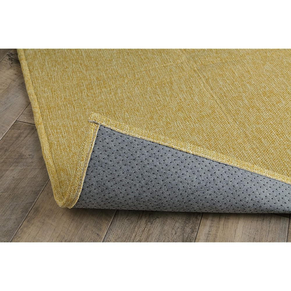 Ikehiko Rug Carpet Mat 2 Tatami Jacquard Yellow Approx. 185 x 185cm (Hot Carpet Compatible) #9831319