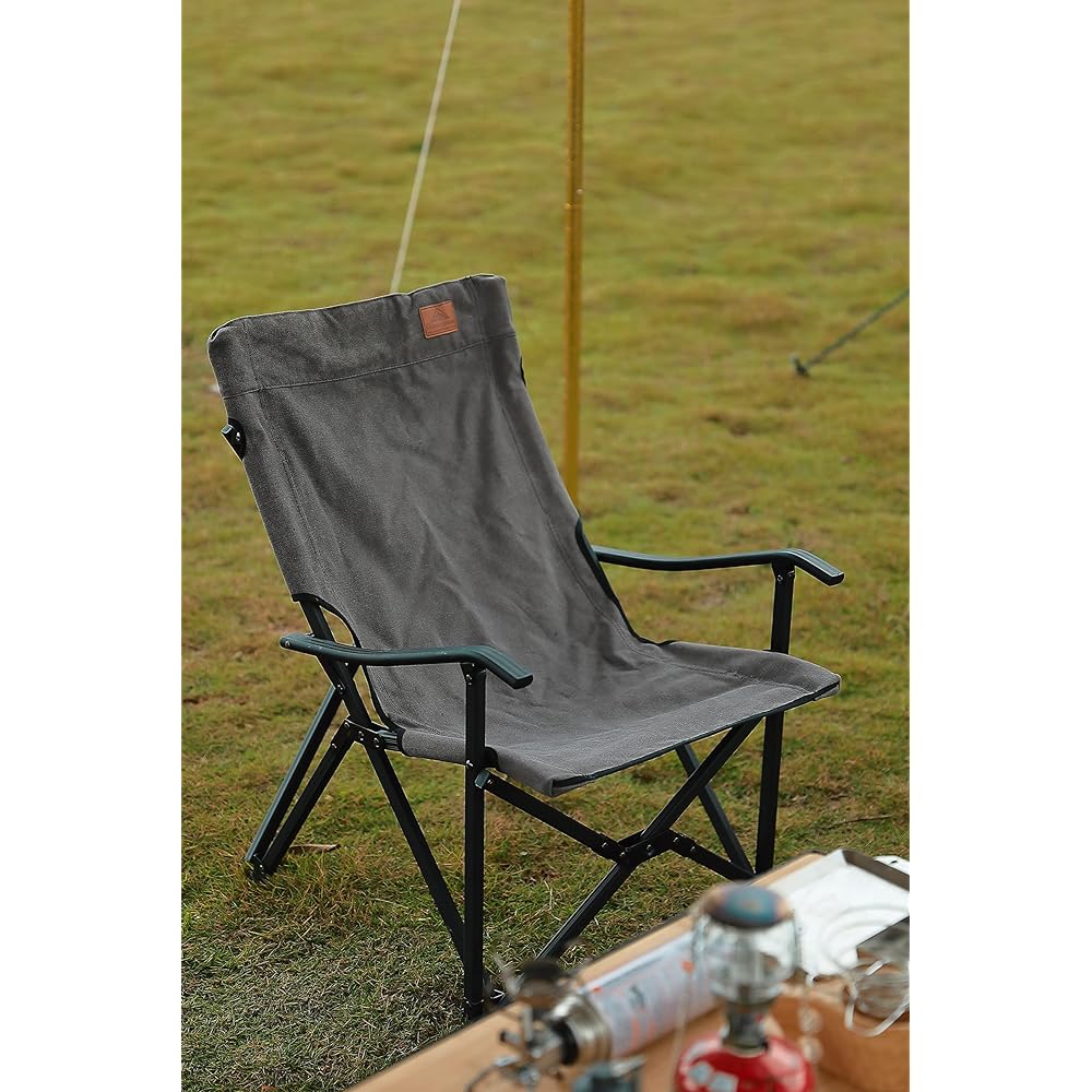 CAMPING MOON Bonfire Chair Low Chair Low Style Chair Canvas Fabric