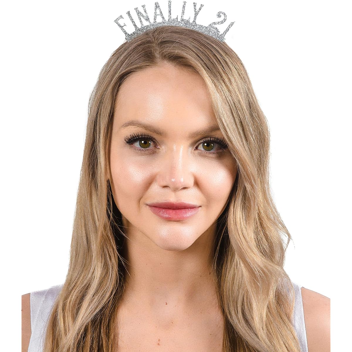 Dulcet Downtown Finally 21 Silver Glitter Headband