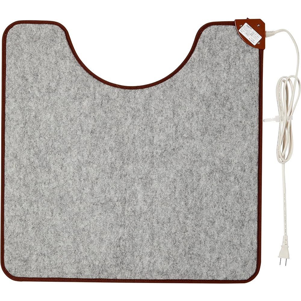 Sugiyama Boshoku Made in Japan Hot Toilet Mat Dark Brown