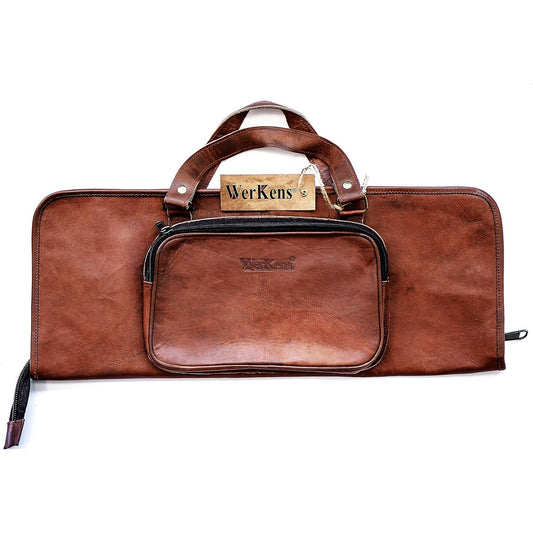 WerKens Handmade Genuine Leather Drumstick Bag 100% Original Drumstick Holder Percussion Mallet Bag Floor Tom Hook-DSB002