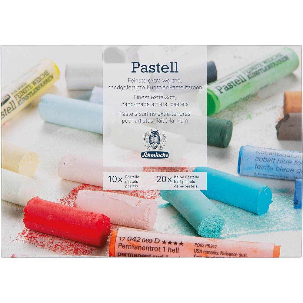schmincke pastel cardboard set 10 pieces 20 pieces half half pastel pencil pastel pencil 77 764 097
