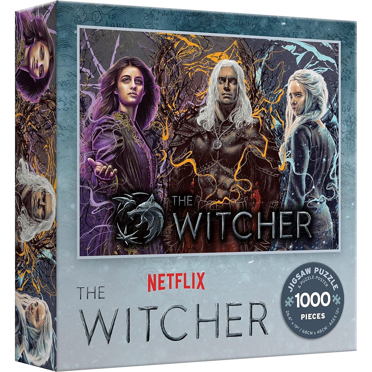 Ceaco - Netflix - The Witcher - Geralt, Yennifer, Ciri - 1000 Piece Jigsaw Puzzle