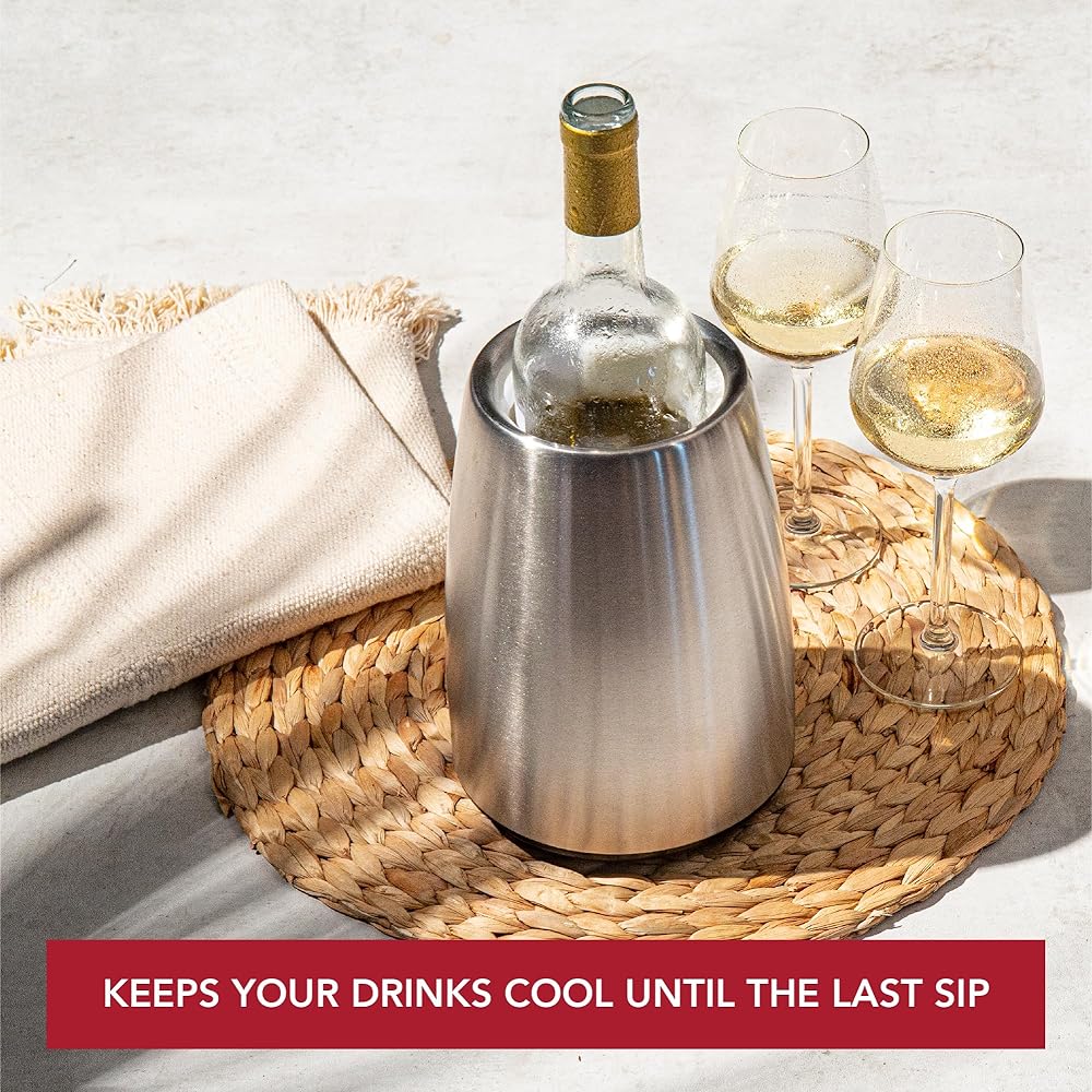 [Regular Imported Product] Vacu Vin Wine Cooler Prestige Stainless Steel
