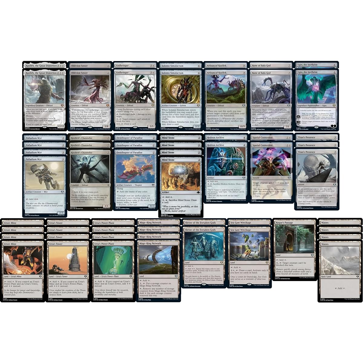 Elite Colorless Eldrazi Deck - Tron Land - Modern Legal - Custom Made - Magic The Gathering - MTG - 60 Cards