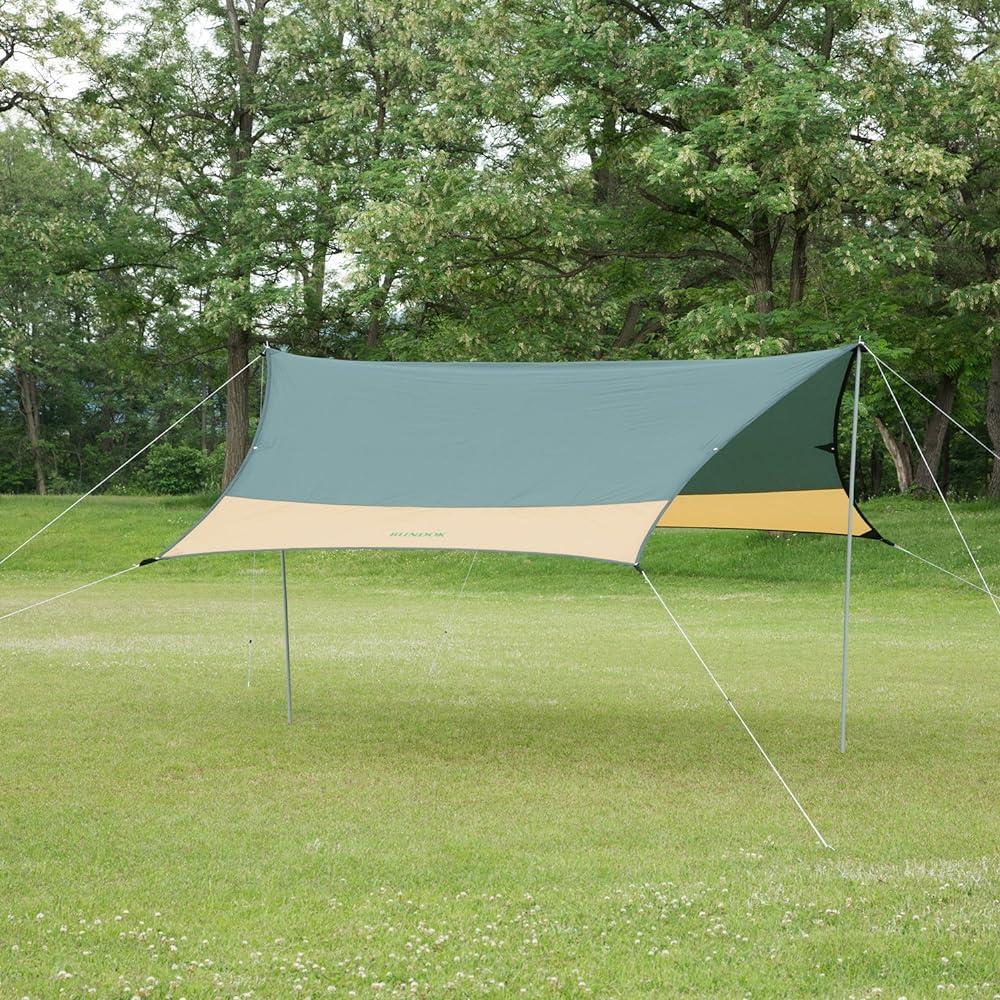 BUNDOK Mini Hexagon Tarp UV BDK-25 [For 3-4 People] Tent Outdoor with Storage Case