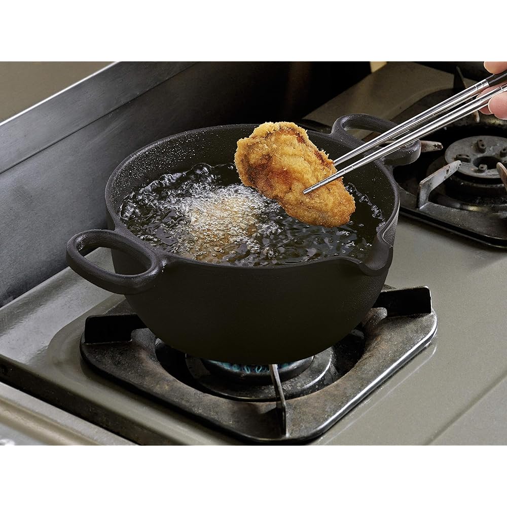 Nanbu Ironware IRONCRAFT Deep frying pot 17cm (for gas fire only) IC-010