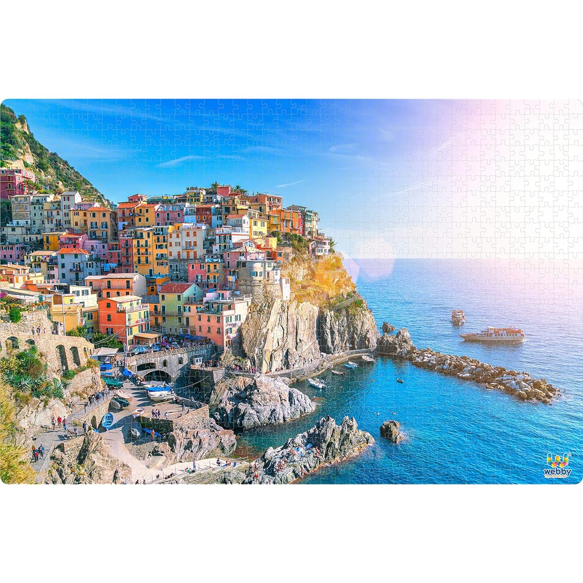 Webby Cinque Terre Wooden Jigsaw Puzzle 1000 Pieces