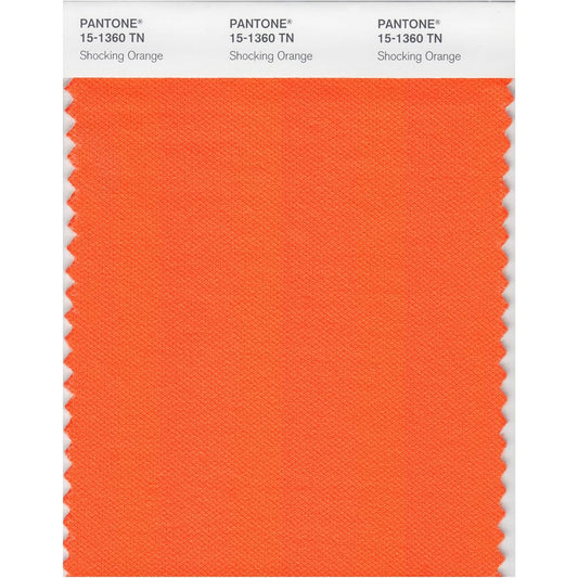 Pantone 15-1360 Nylon Bright Colors Swatch Card