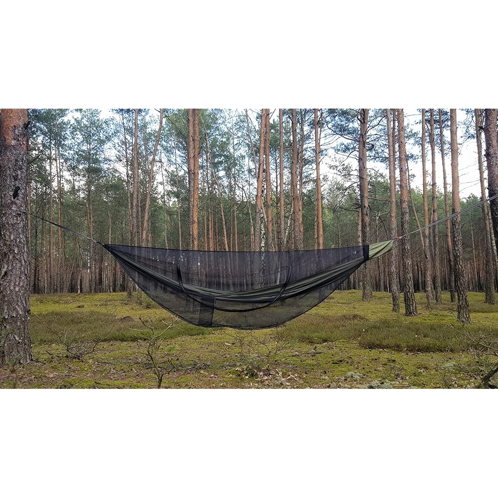 [BUSHMEN Travel Gear] [BUSHMEN Travel Gear] JUNGLE Hammock set Jungle Hammock Set [All-in-one set of hammock + mosquito net + tree hugger + carabiner] Genuine Japanese product