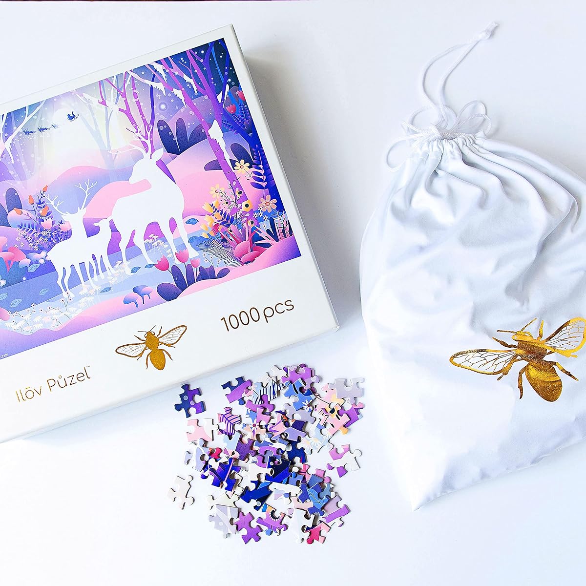 Ilov Puzel Enchanted Forest Jigsaw Puzzle 1000 Piece for Adults/Children/Teenagers