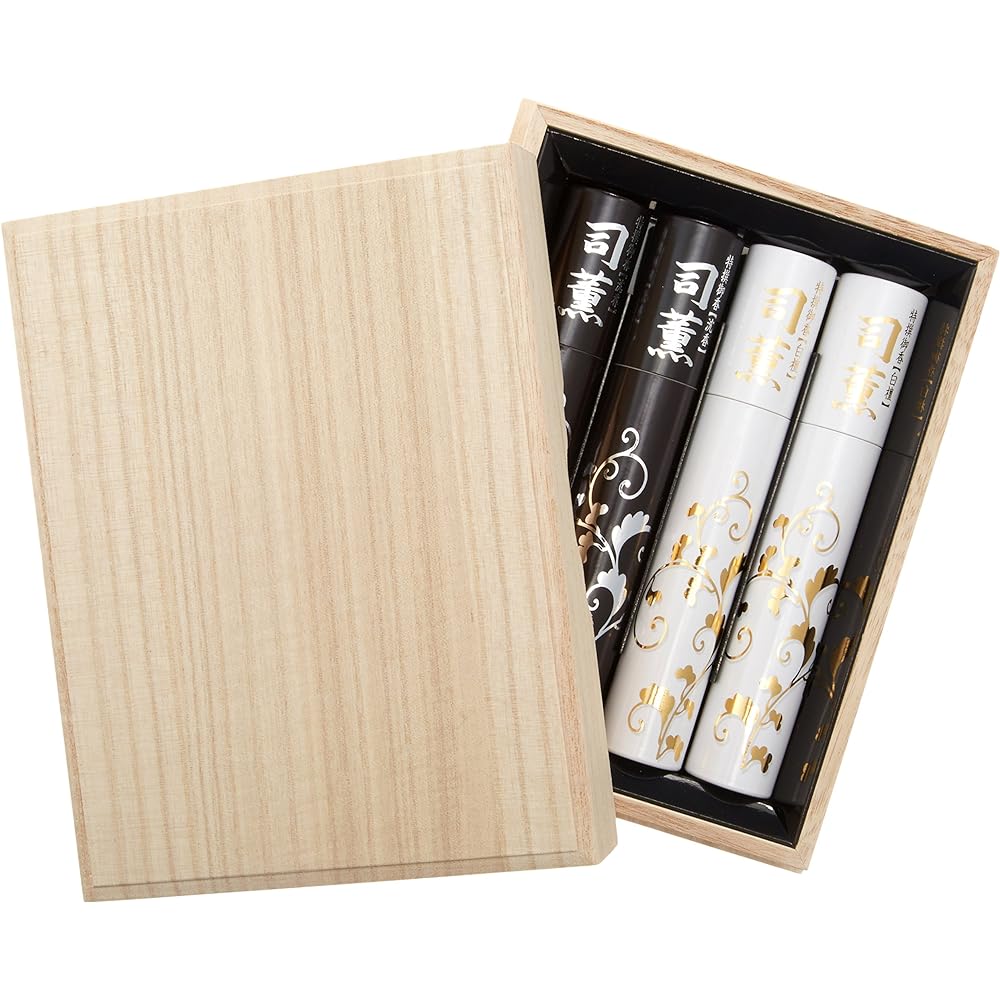 Nippon Kodo Tsukaru Two types of incense (sandalwood and agarwood) Paulownia box 4 tubes