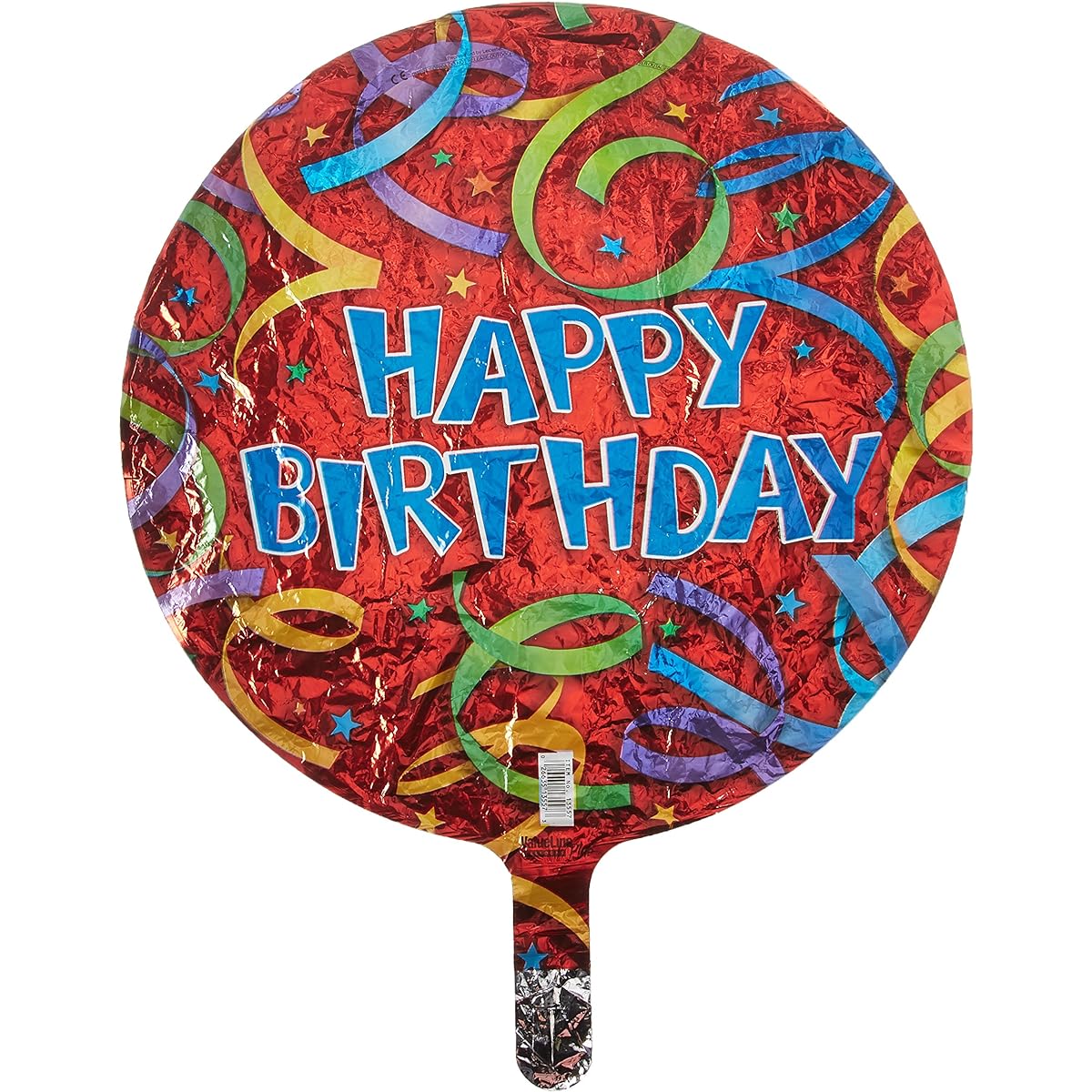 Happy Birthday with Streamers 18 " Mylar Balloon
