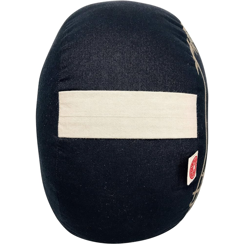 [Edoten] Zafu Zafu cushion for zazen and yoga, with discharge dyed pattern, high-quality zafu made from dungaree fabric, with sticky hands, without tucks, 003 Round window cat, navy blue, hand made