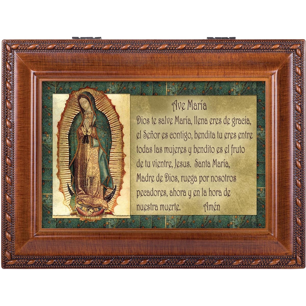 Ave Maria Cottage Garden Beautiful wood-grained traditional music box Playing Ave Maria