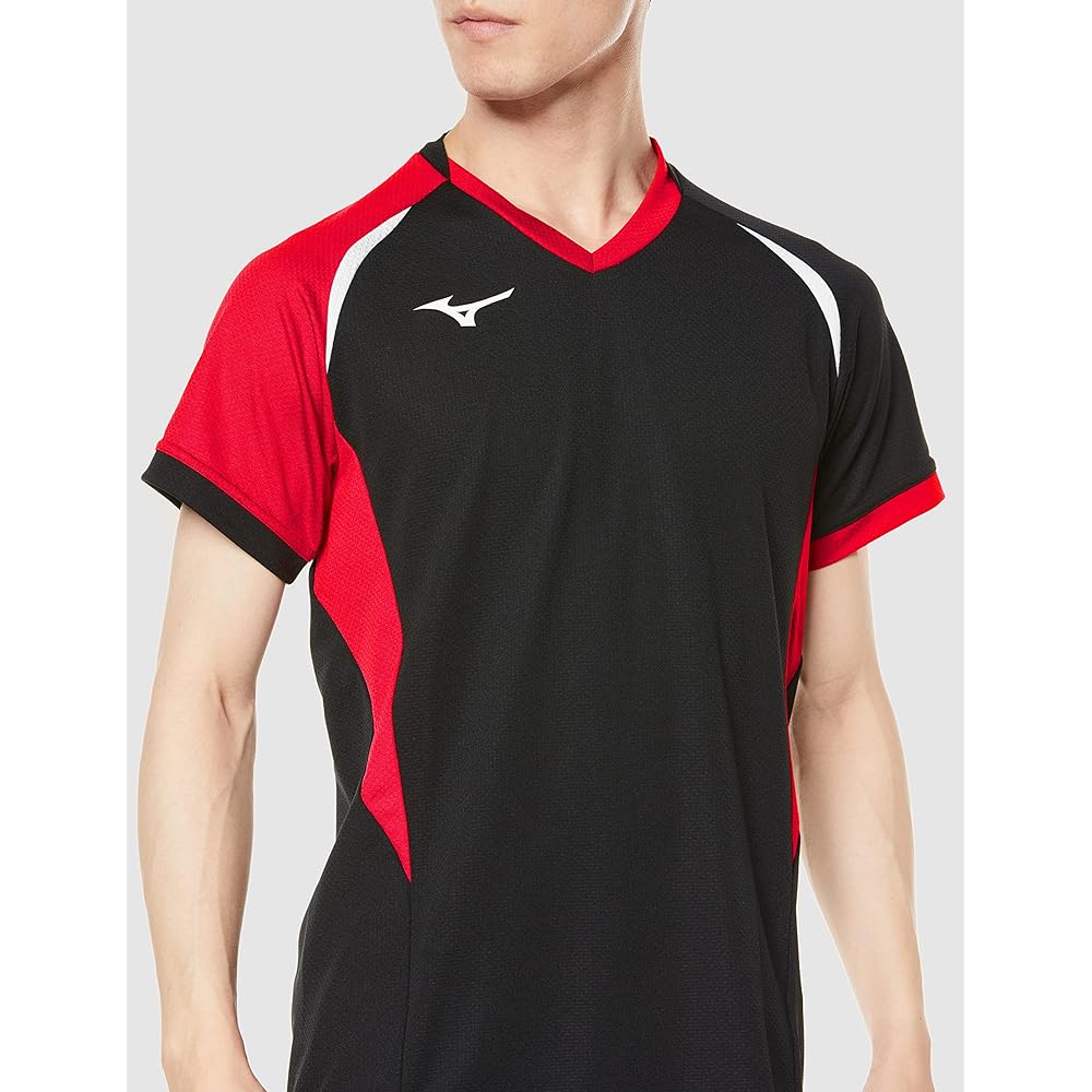 [Mizuno] Volleyball Wear Game Shirt, Short Sleeve, Sweat Absorbent, Quick Drying, Junior Available V2MA2112