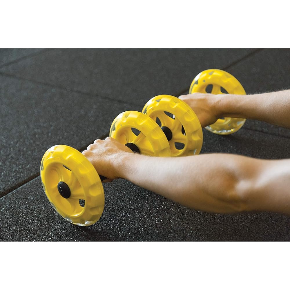 SKLZ Abdominal Roller Core Wheel Yellow Dynamic Strength 2pack [Authentic Japanese Import] 0665
