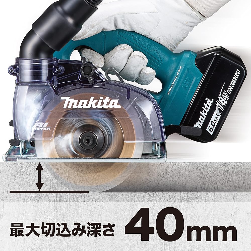 Makita 125mm rechargeable dust cutter 18V battery/charger/case sold separately CC500DZ