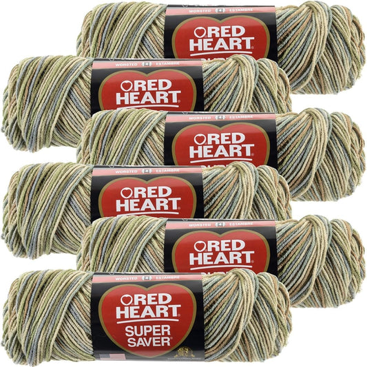 Red Heart Aspen Super Saver Yarn 6 Pack