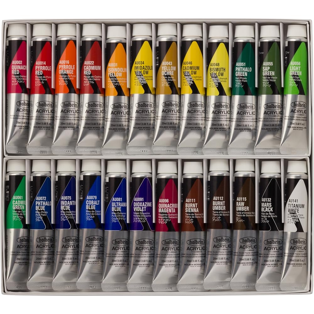 Holbein Acrylic Color [Heavy Body] AU995 20ml 24 color set 16995