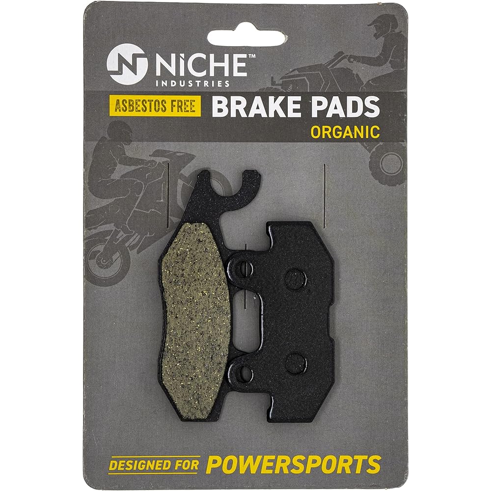 NICHE Brake Pad Kit Yamaha Viking 700 VI Wolverine X4 R-Spec 1XD-25805-00-00 1XD-25805-10-00 Completely Organic