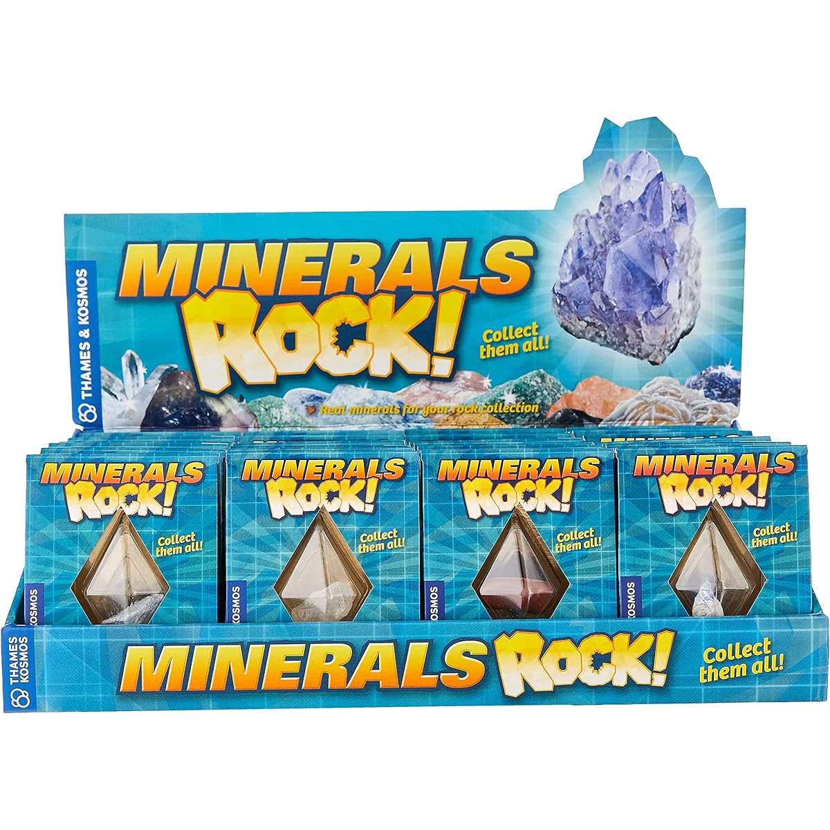 Thames & Kosmos Rock Gift Set 24 Mineral Specimens Collector's Collection