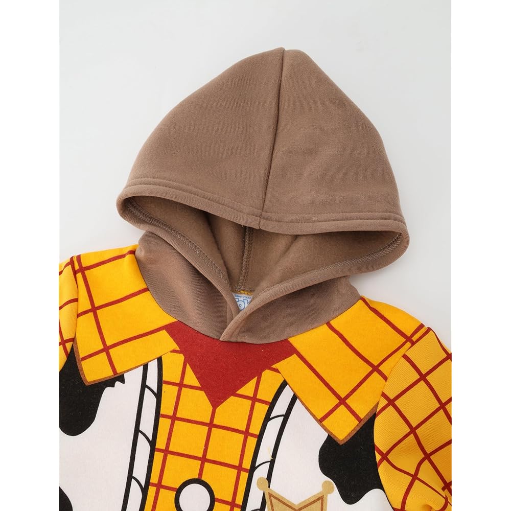 [Disney] Hooded Sweatshirt Transformation Kigurumi Hoodie Sweatshirt Buzz Zurg Woody Spiderman Children's Clothes Halloween Boys