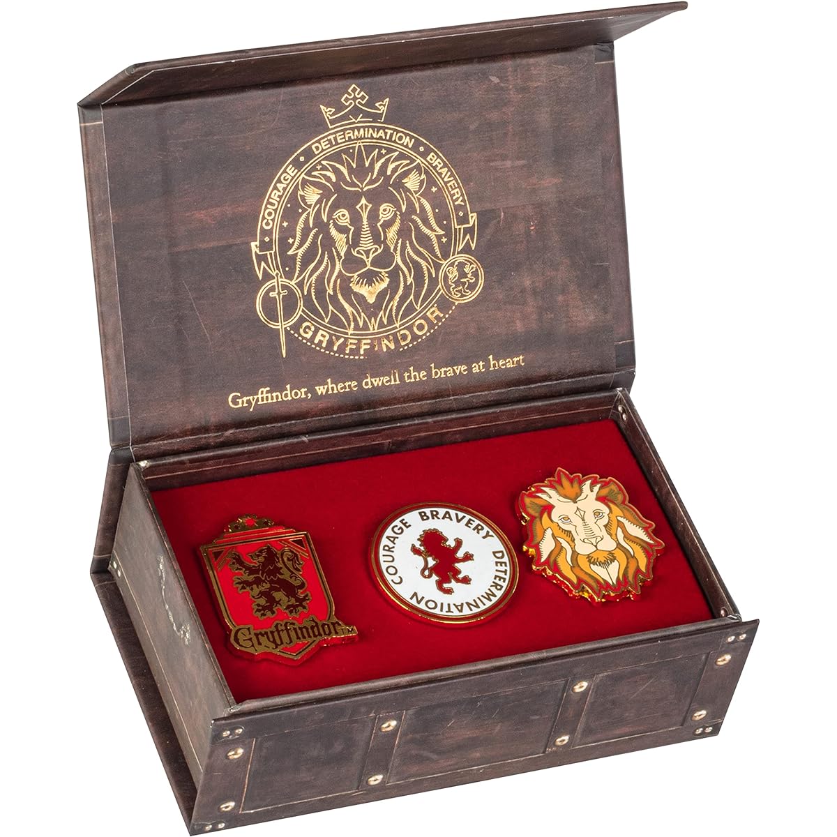 Harry Potter Enamel Pins, Set of 3 - Collectible Metal Pin Button Accessory - Officially Licensed Product - Gifts for Kids, Boys, Girls, Teens, Enamel and More, Enamel. , others