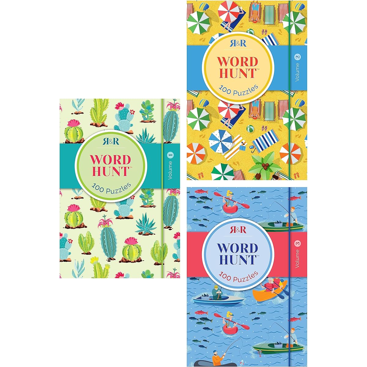 R&R Pocket Word Search Book for Adults, Compact Travel Size Word Search Puzzle Book, Stress Relief, Mood Boost, Perfect for a Break at Home or Office