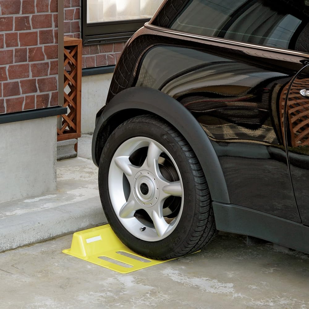 Yamaken Kogyo Car Stop Block Just Place Parking Stop 2 pieces (for 1 car) Made in Japan