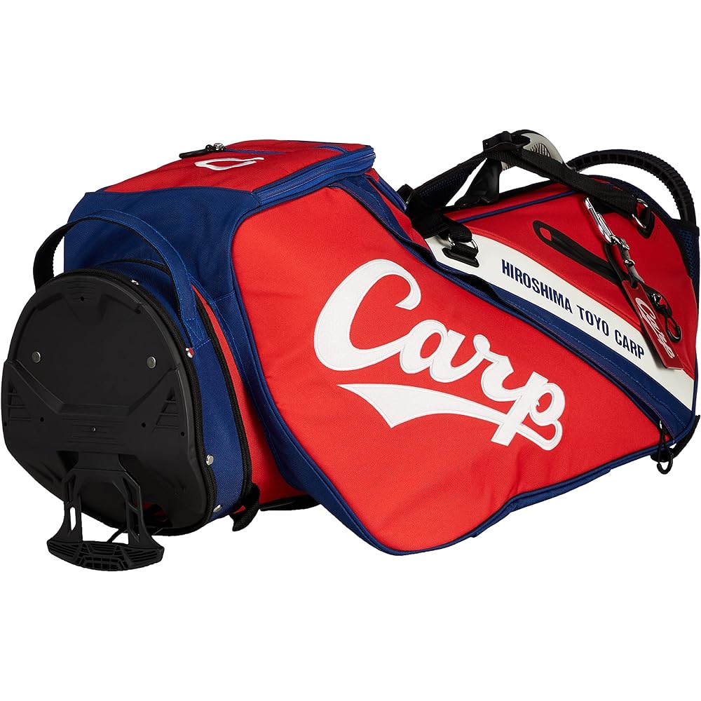 Lezax Caddy Bag Hiroshima Toyo Carp 9.5 Type Stand Bag Red HCCB-1438