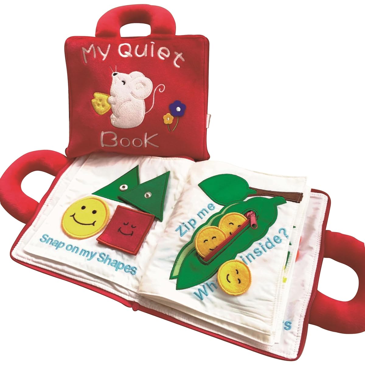 Smile Kids (Educational Toy) Cloth Picture Book Mike Wyette (Red)