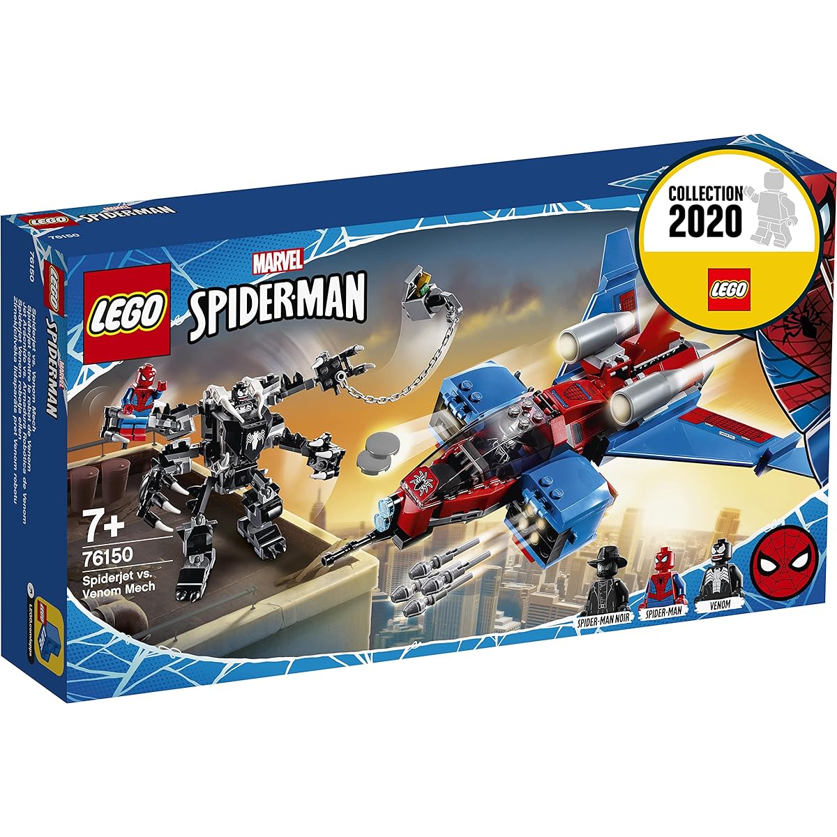 LEGO Super Heroes Spider Jet and Venom Mecha Suit Showdown 76150