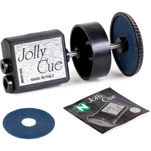 Longoni Jolly Cue Repair Tool 2 in 1 for Sanding Flattening Billiard Pool Cue Shaft Ferrules and Cue Tips