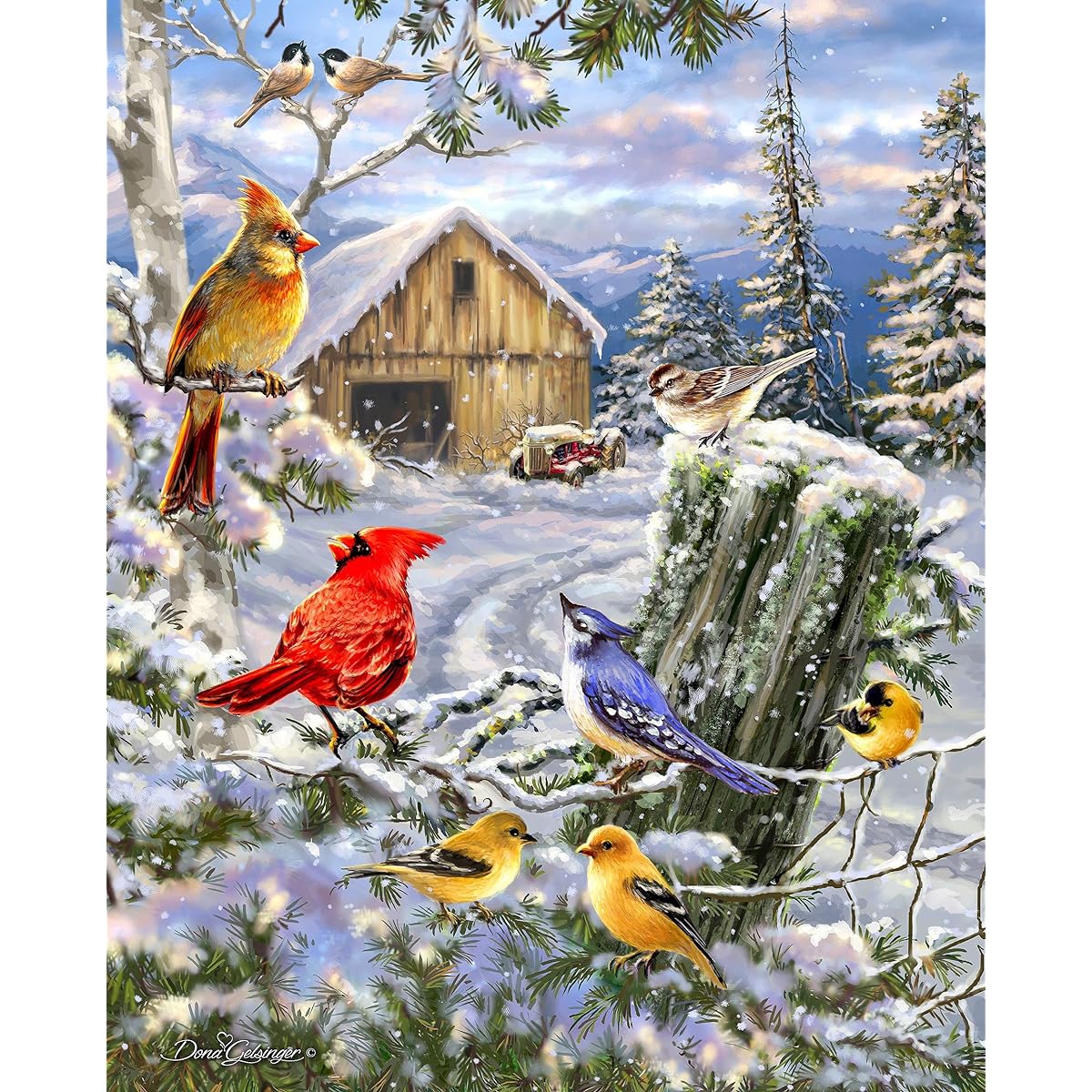Springbok Puzle - Frosty Morning Song 1000 Piece Jigsaw Puzzle