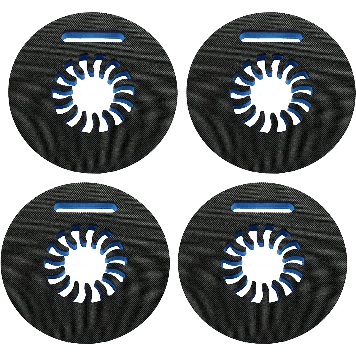 Polar Whale Universal Tumbler Holder 4 Pieces Floating Blue and Black Drink Float Pool Beach Durable Foam 9.5" Fits 16-30oz Tumblers Compatible with YETI Ozark Trail RTIC One Size Fits Most