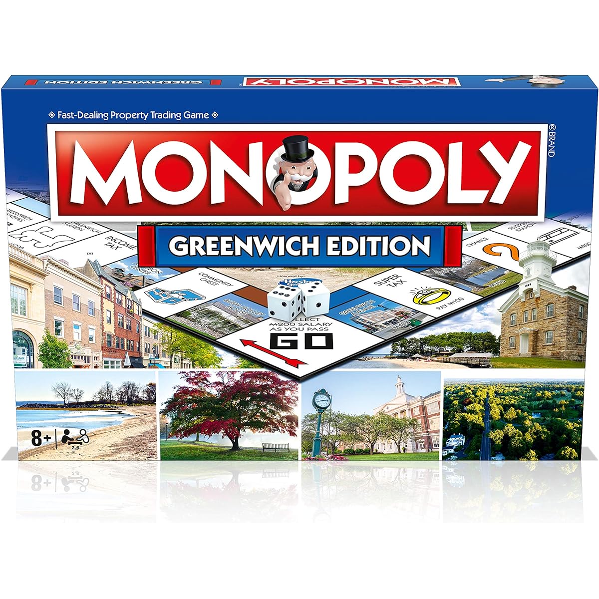MONOPOLY Board Game - Massachusetts Edition: 2-6 Players Family Board Game for Kids and Adults Board Game for Ages 8+ Kids and Adults Great for Game Night