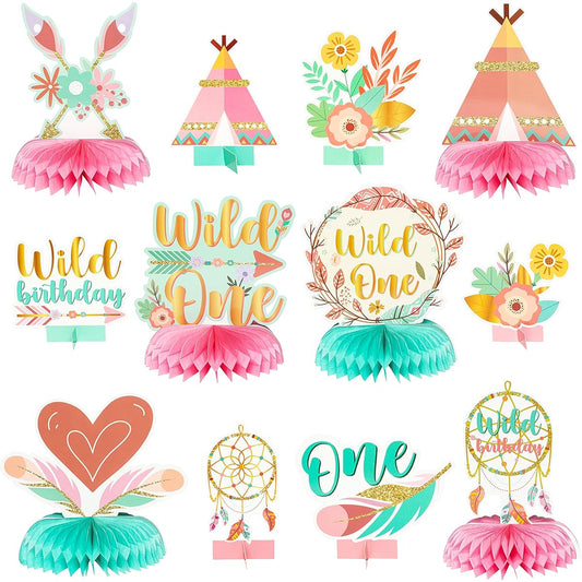 1st Boho Honeycomb Decoration