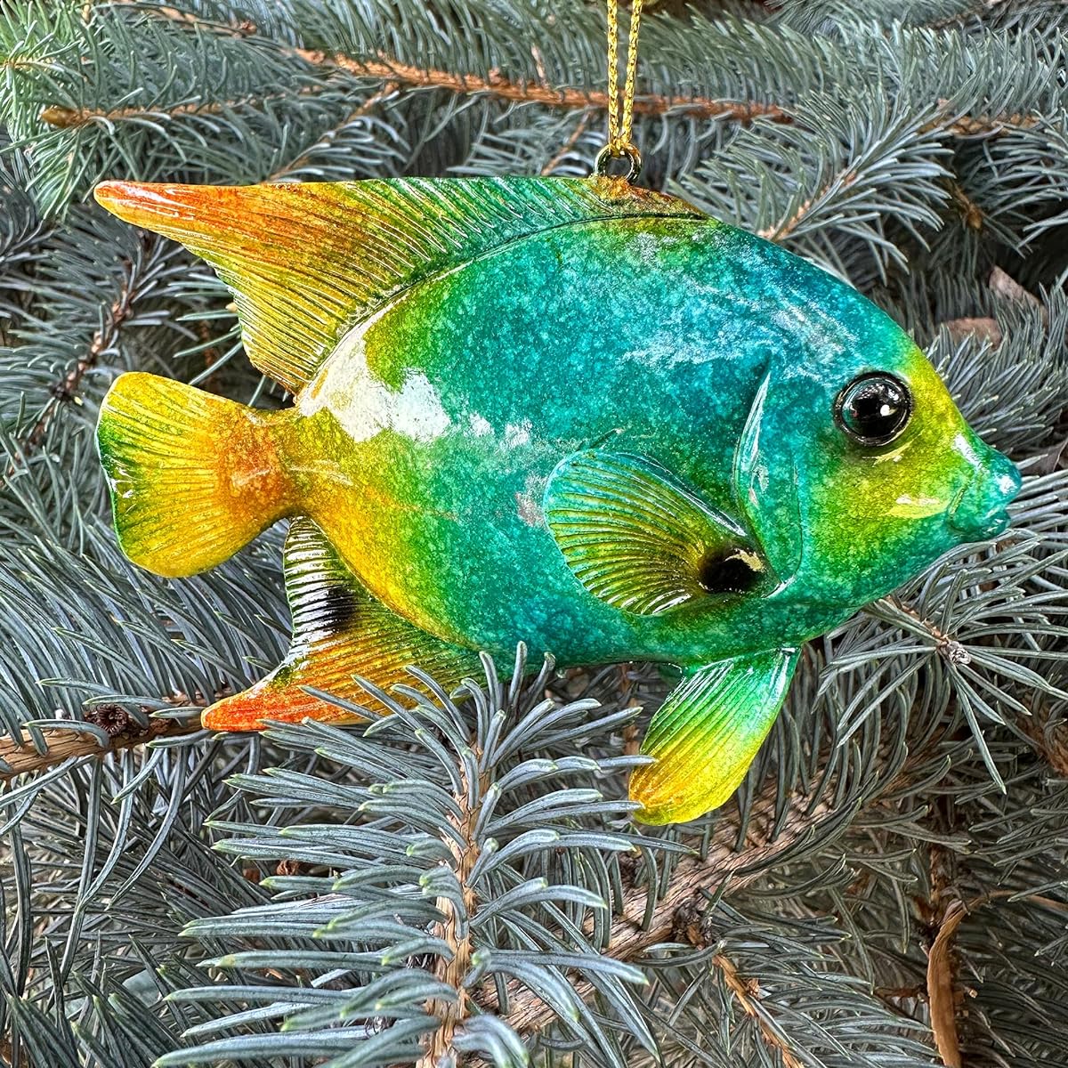 Tropical Fish Christmas Ornament - Add a touch of Hawaii and ocean spray to your tree