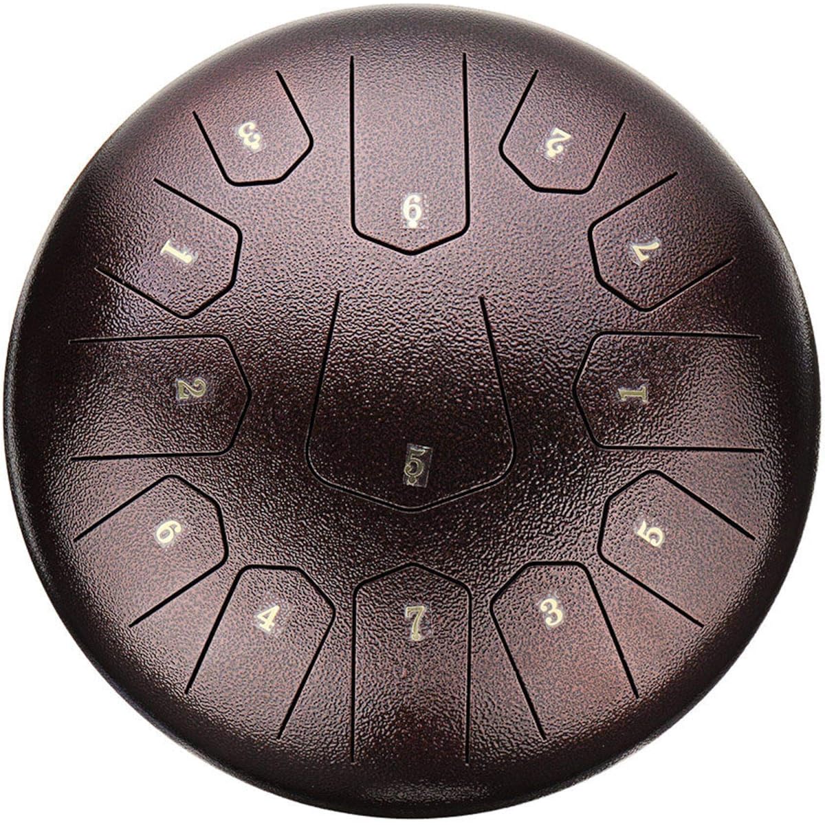 Tongue Drum 12 Inch Steel Tongue Drum Hand Pan Hand Drum Measure 13 Notes Tank Drum + Mallet Bag Suitable for Various Activities (Size: 30.5x11cm; Color: Navy Blue)