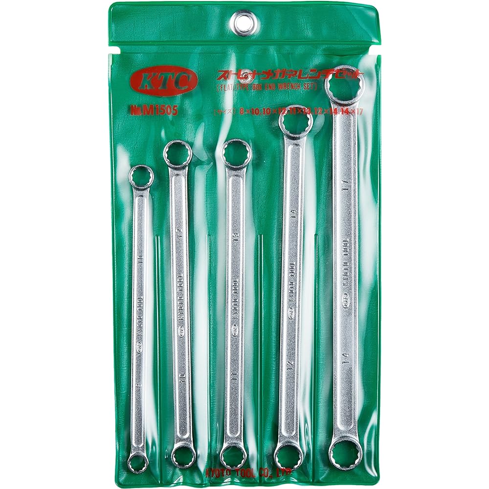 Kyoto Machinery Tools (KTC) Straight Long Box Wrench Set of 5 M1505