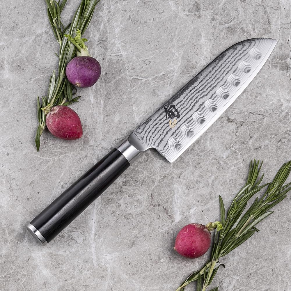 Kaiin Shun Classic Santoku D 135mm Santoku Knife Dimple Made in Japan Shun Stainless Steel Knife Santoku Knife