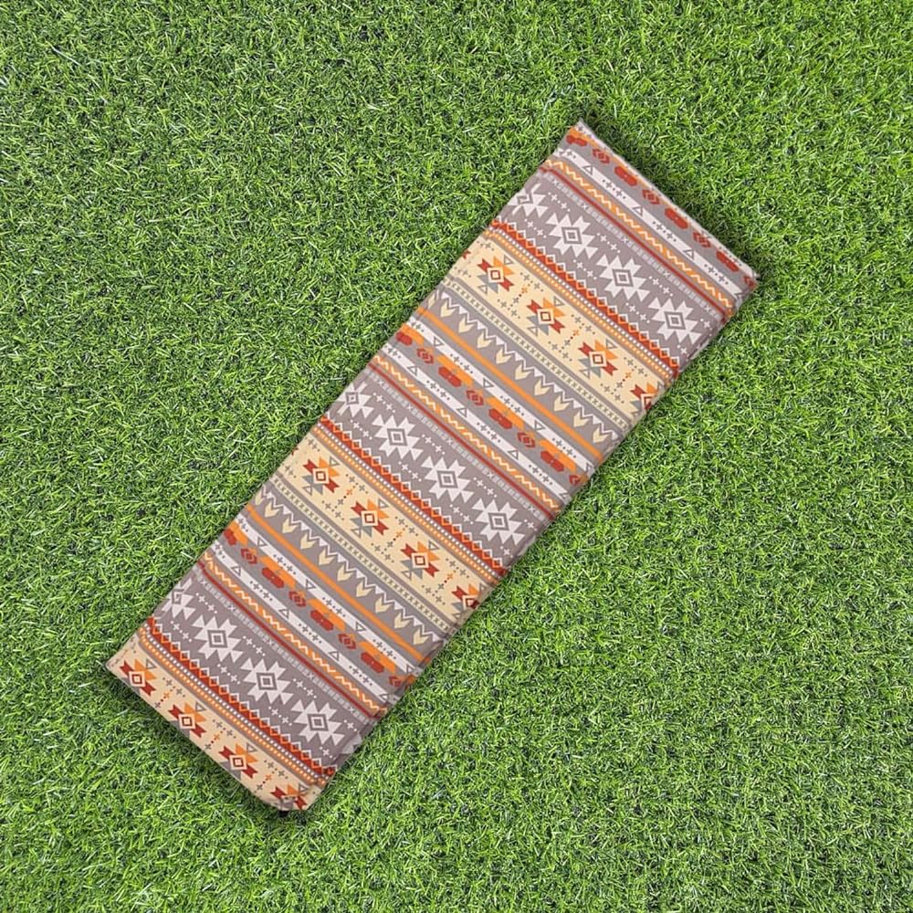 FUJIKAZE Ethnic Pattern Camping Mat, Car Sleeping Mat, 5cm Thickness, Inflator Mat, Warm, Winter Camping, Automatic Inflatable, Connectable, Storage Bag Included