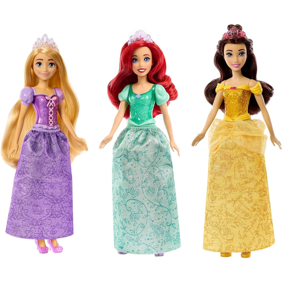 Disney Princess Fashion Doll Set of 3: Rapunzel/Ariel/Belle