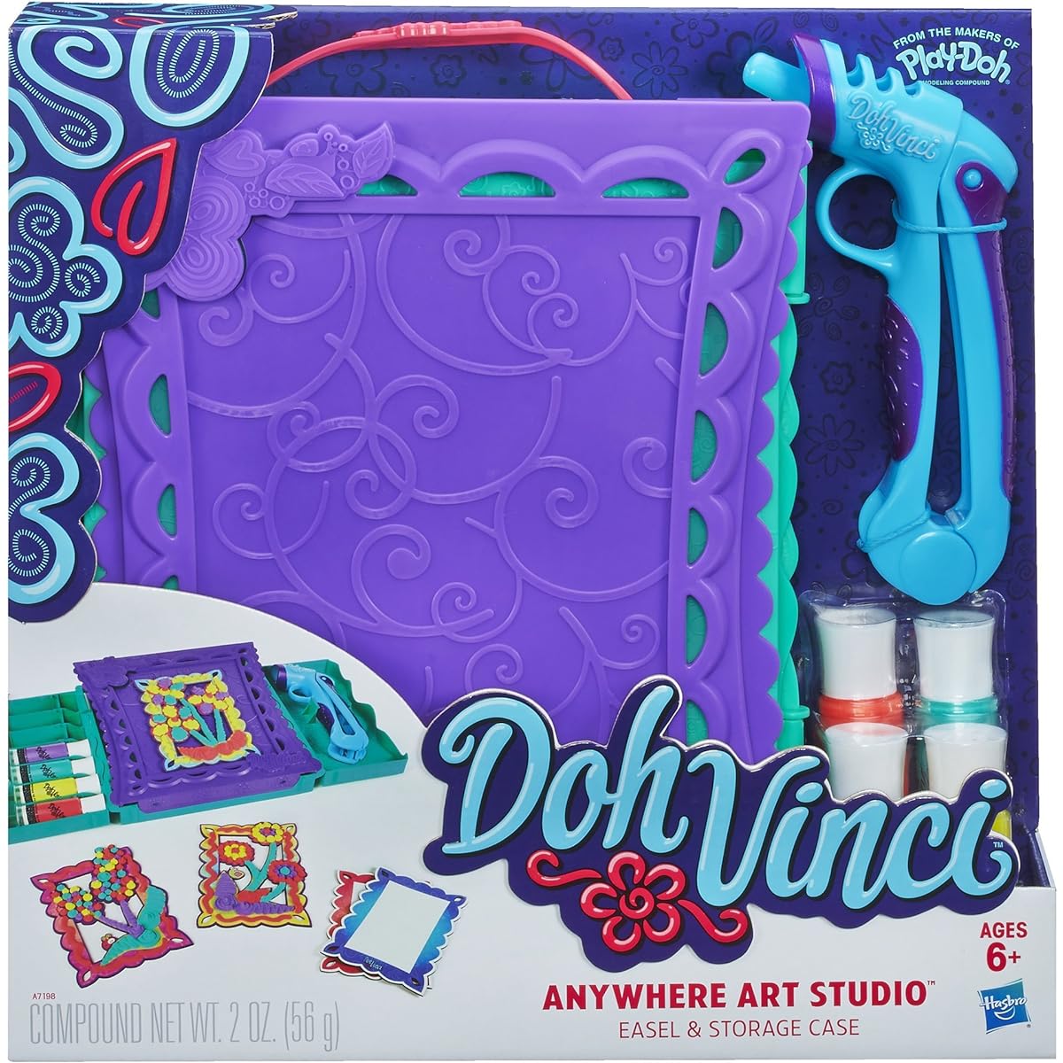 [DohVinci] play-doh DohVinci Anywhere Art Studio Easel & Storage Case Set 3D Pen Freely Designed Cute Kids Intelligence Improvement