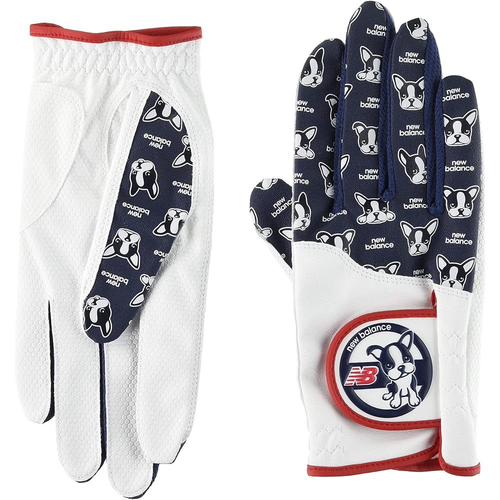 [New Balance] Women's Golf Gloves for Both Hands [Boston Terrier Series] / Continuing standard product / 012-3985503